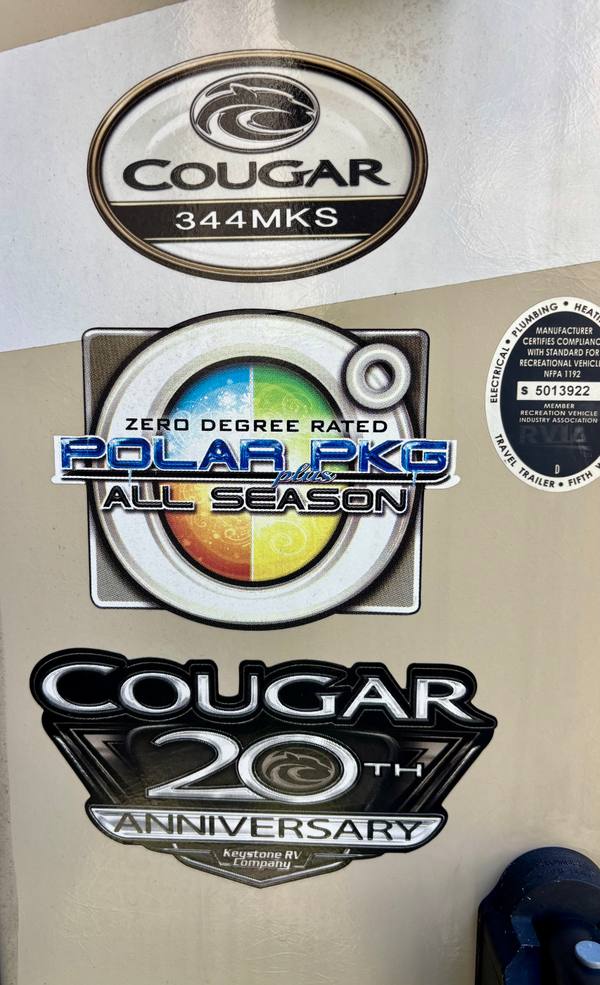 2018 Keystone Cougar 344MKS Rear Living | Washer/Dryer — photo 6